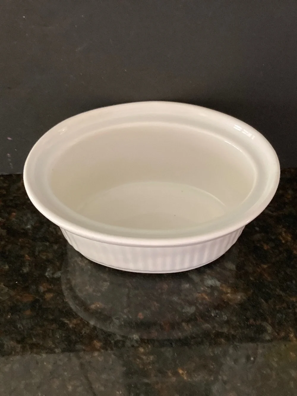 California Pottery White Rabbit Casserole Dish/Individual Size/2 Available/NEW!